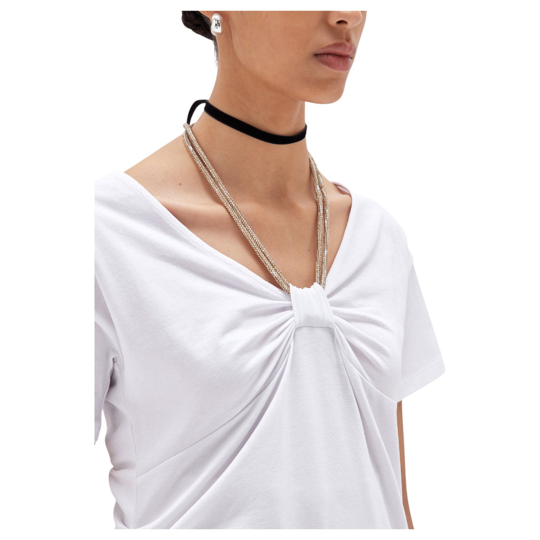 T-SHIRT COULISSE CRIST BIANCO