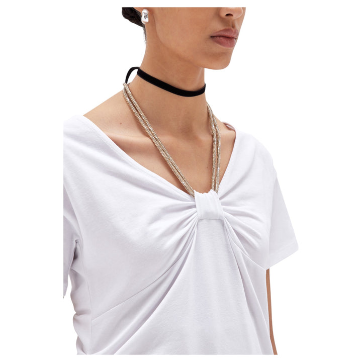 T-SHIRT COULISSE CRIST BIANCO