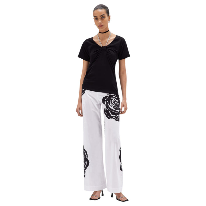 T-SHIRT COULISSE CRIST NERO