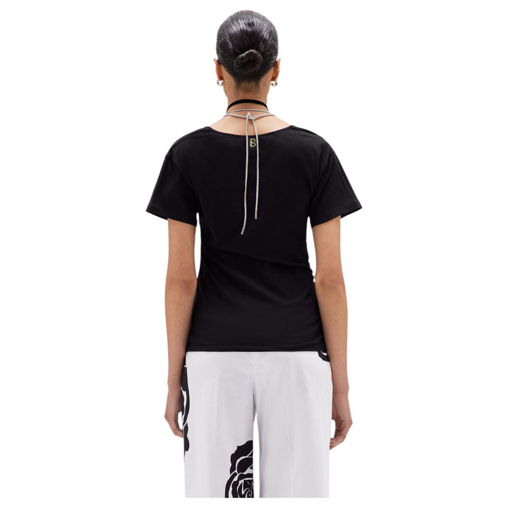 T-SHIRT COULISSE CRIST NERO