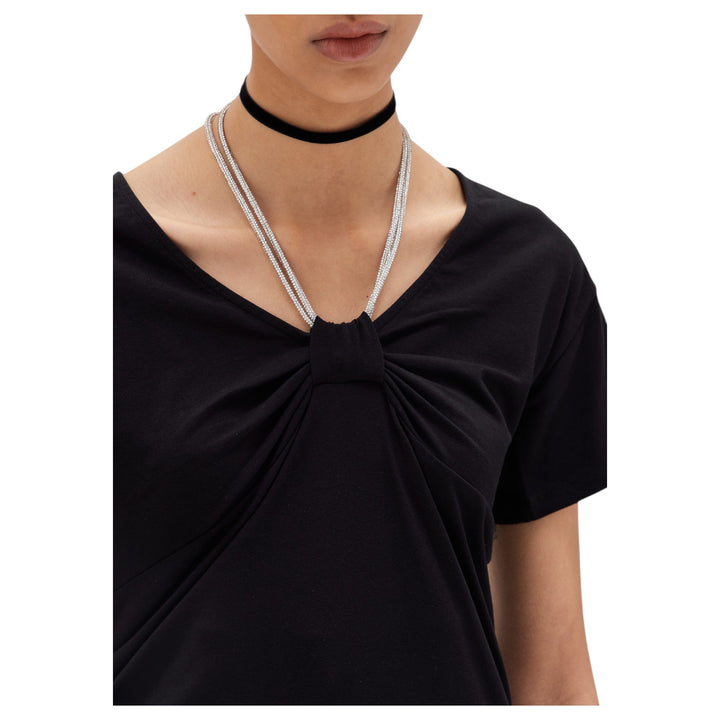 T-SHIRT COULISSE CRIST NERO