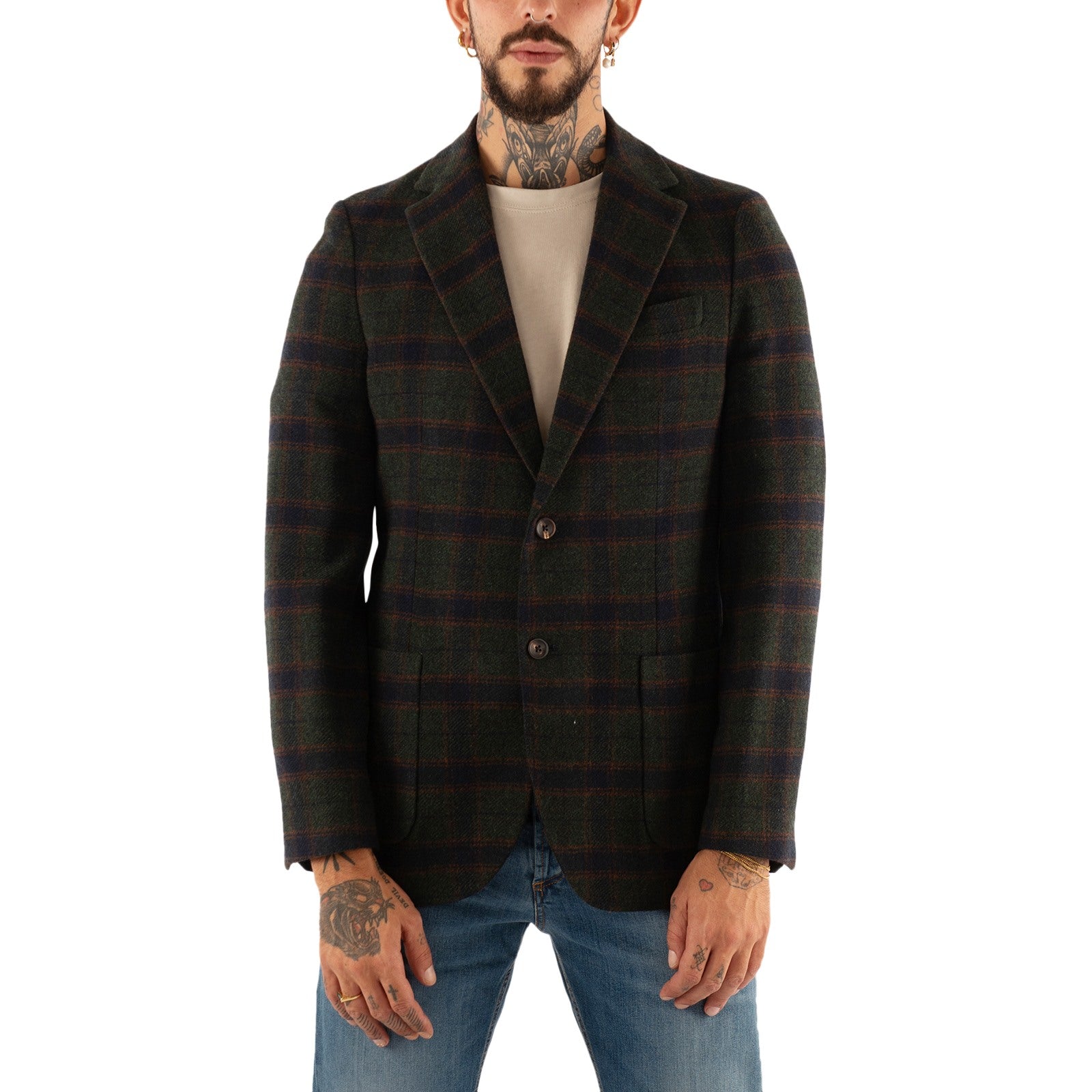 Circolo 1901 Green Wool Cashmere Jacket Men s jacket Pier Paolo