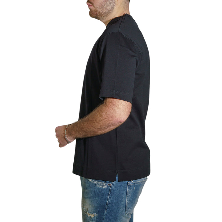 immagine-3-circolo-1901-t-shirt-piquet-filo-scozia-nero-t-shirt-cn4286-nero
