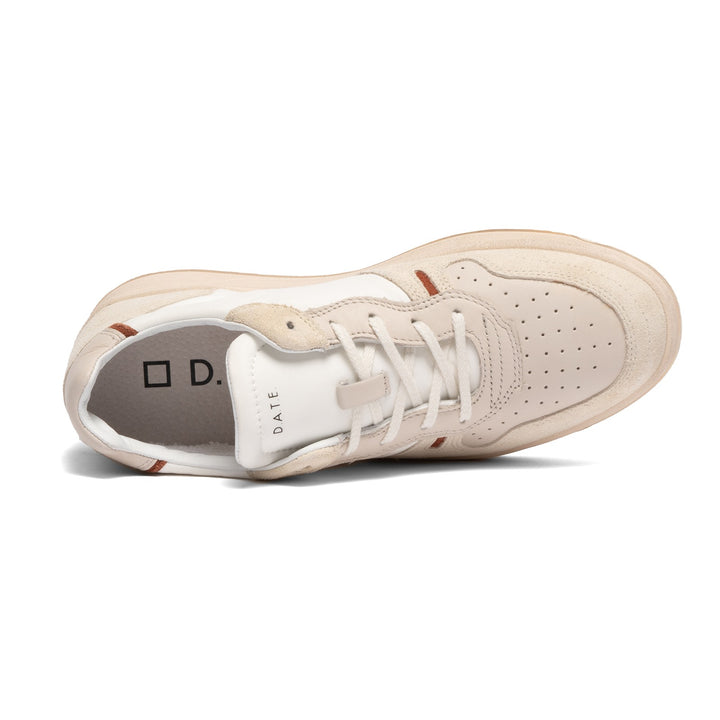 immagine-6-d-a-t-e-court-2-0-nylon-white-cuoio-sneakers-m401-c2-ny-wi